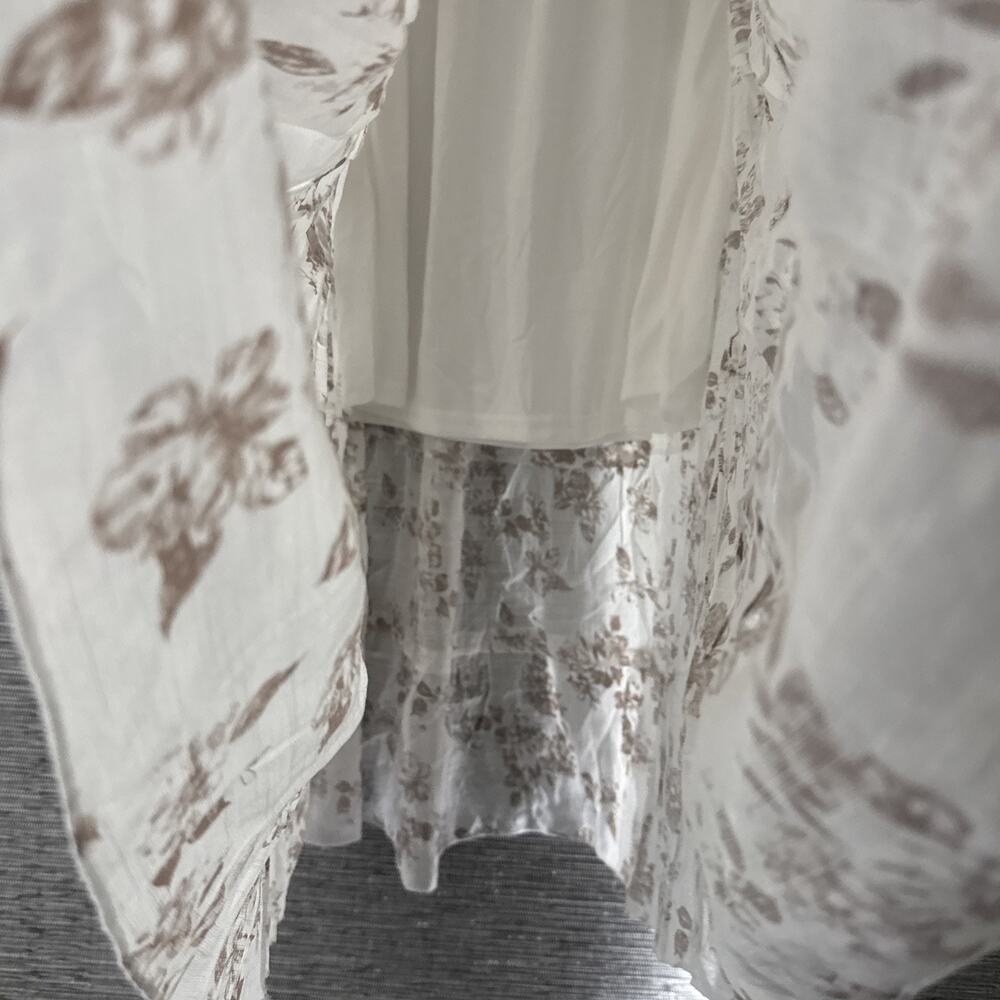 Kings Road Boho Maxi Skirt, White, Large - Picture 3 of 5